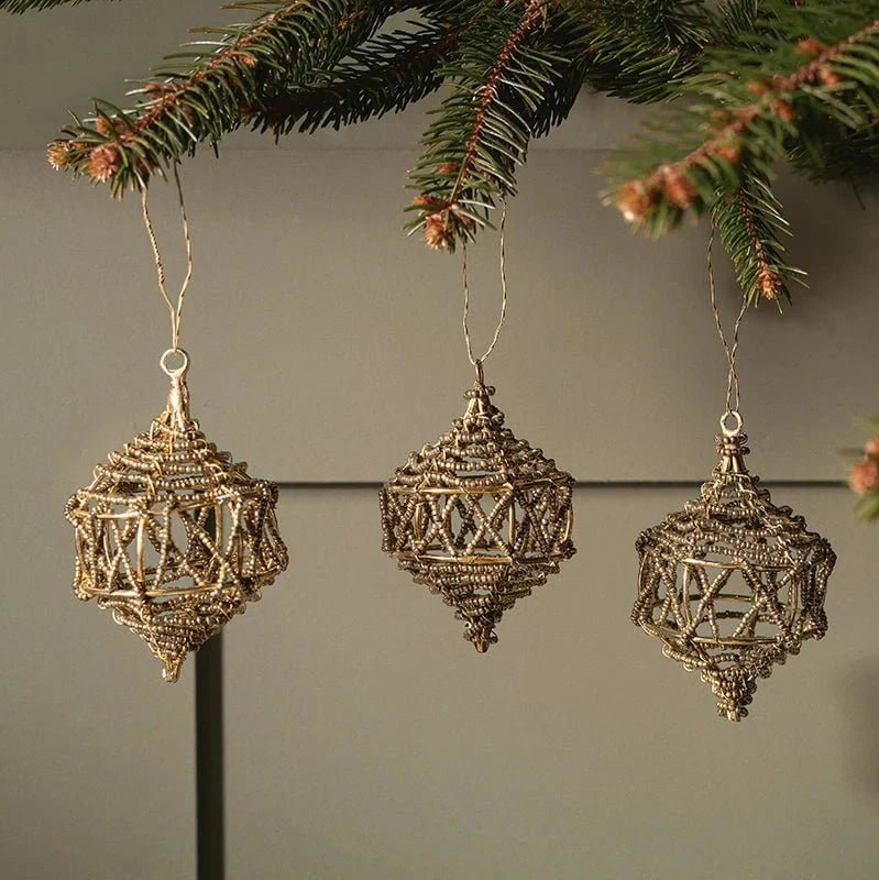 Manaka Gold Cage Baubles - MB0501 - Uneeka