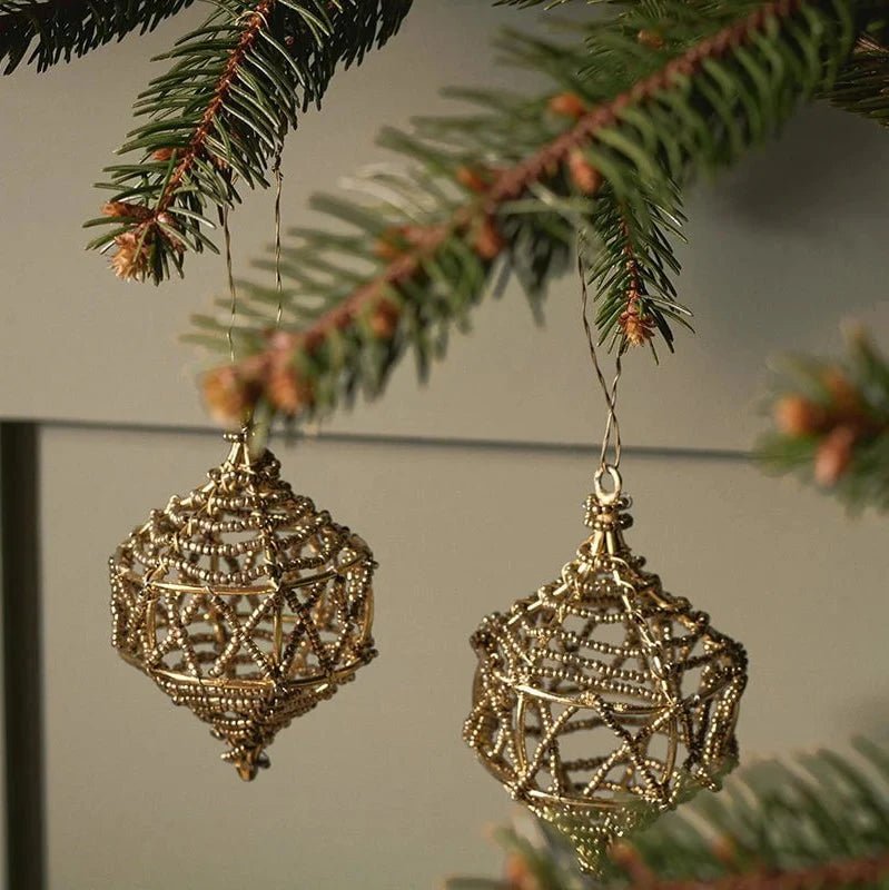 Manaka Gold Cage Baubles - MB0501 - Uneeka