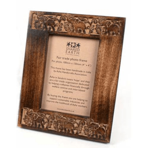 Mango Wood Elephant Photo Frame - ASH0100 - Uneeka