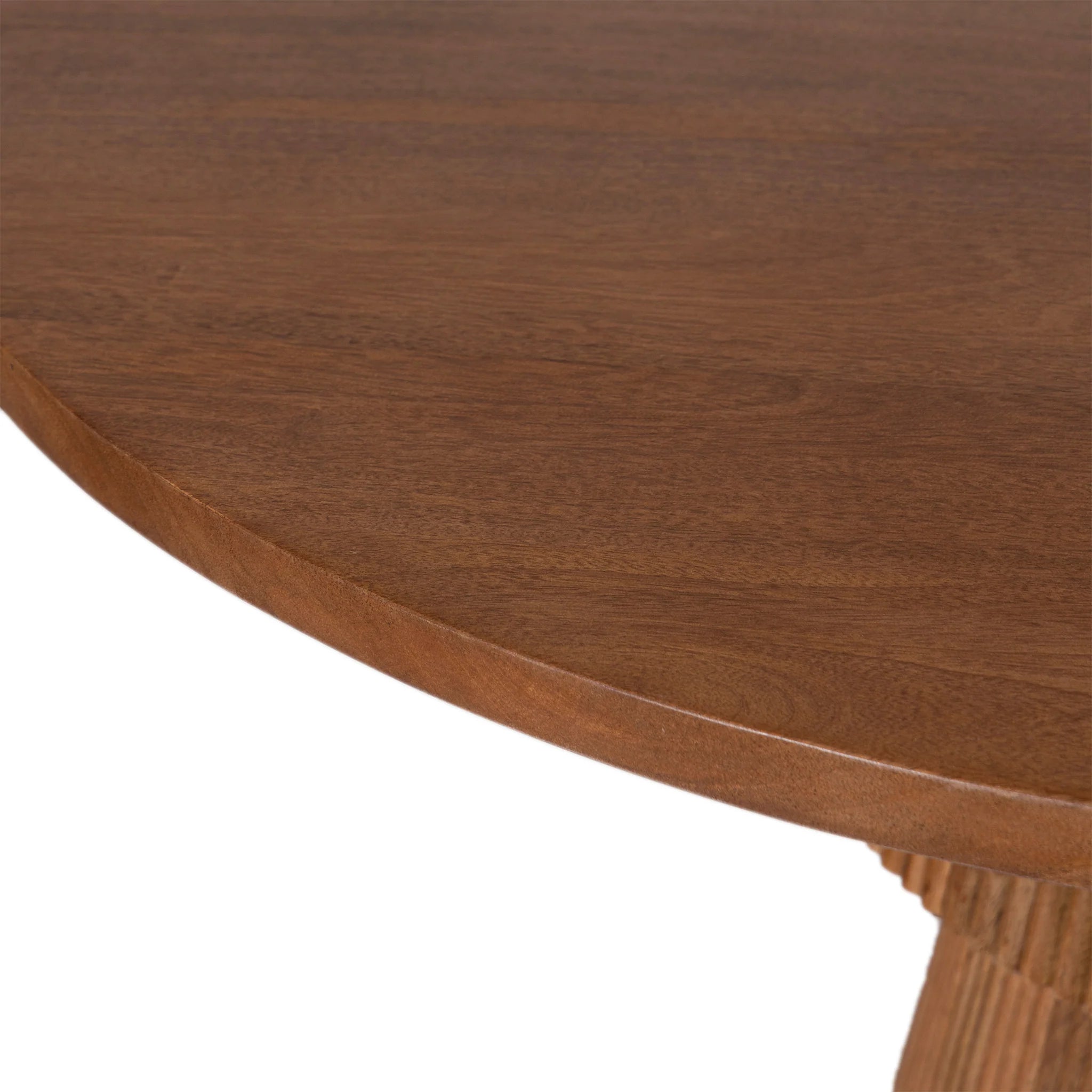 Mango Wood Tiered Pedestal Dining Table - TRDT00003A - Uneeka