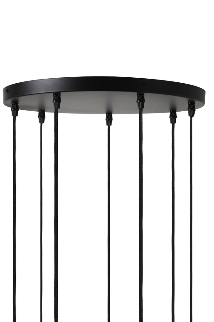 Matt Black 5 Bulb Hanging Lamp - 2940712 - Uneeka