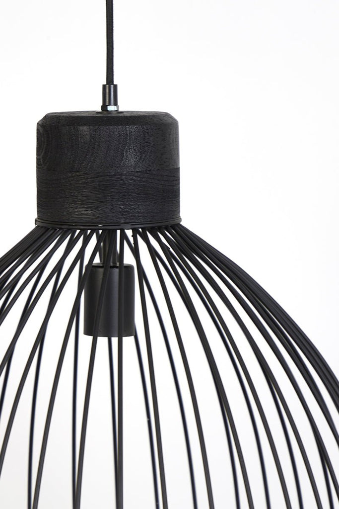 Matt Black Bird Cage Hanging Lamp* - 2949712 - Uneeka