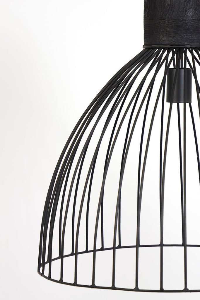 Matt Black Bird Cage Hanging Lamp* - 2949712 - Uneeka