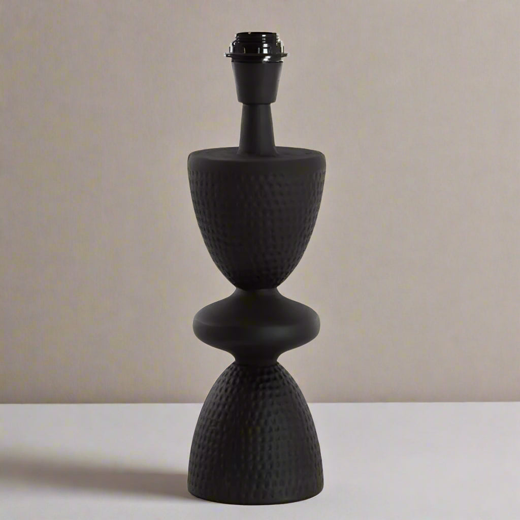 Matt Black Curved Lamp Base - 8308212 - Uneeka