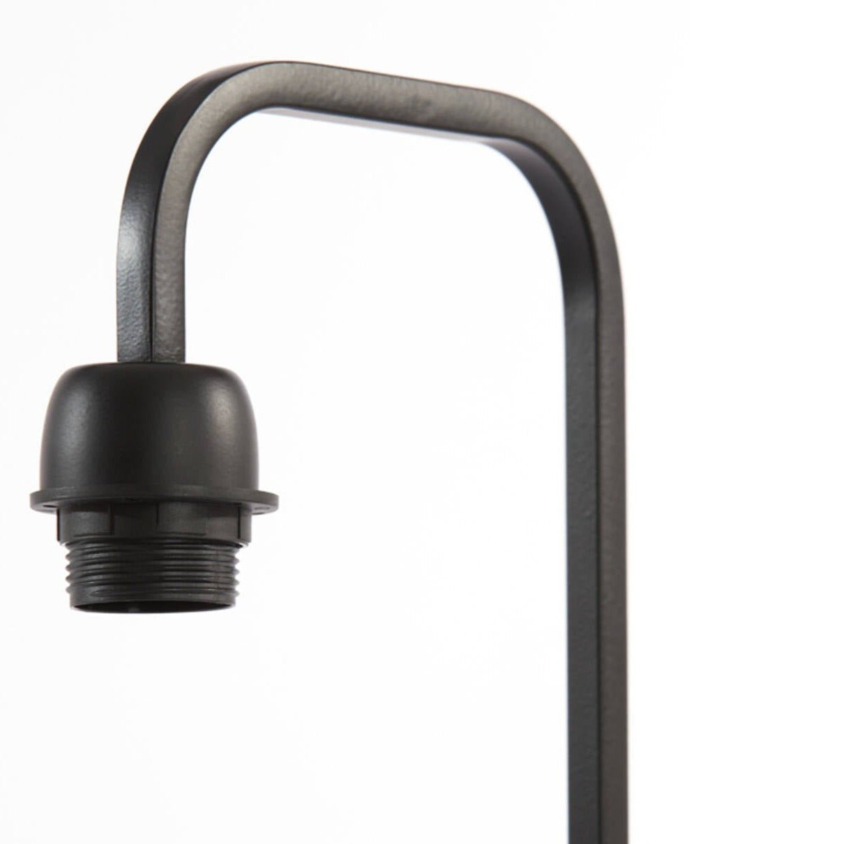 Matt Black Curved Lamp Head Lamp Base - 8054712 - Uneeka