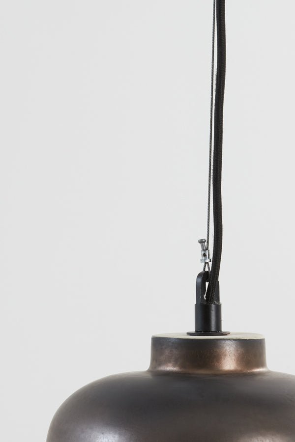 Matt Bronze Ceramic Hanging Lamp - 2967250 - Uneeka