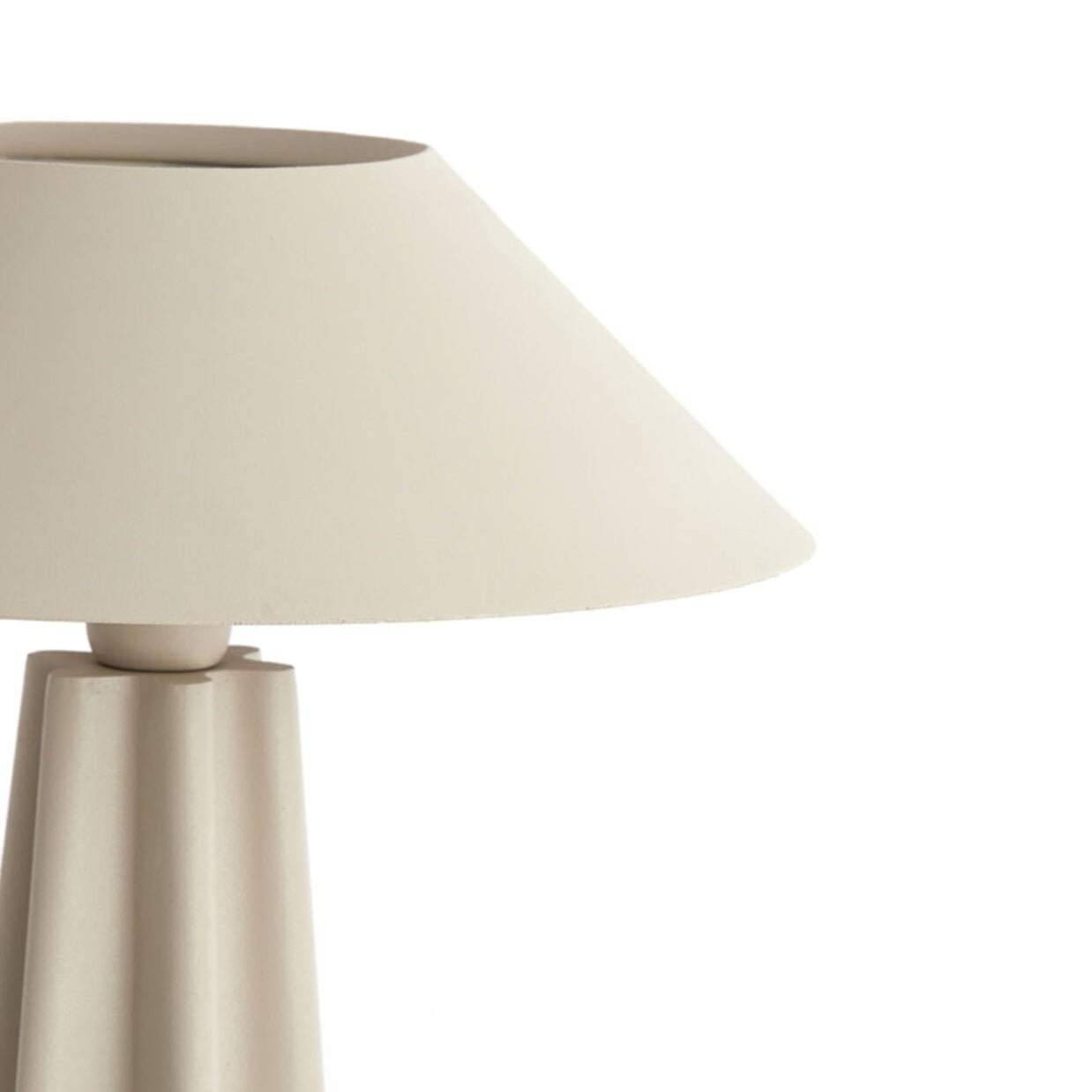 Matt Taupe Iron Empire Table Lamp - 1890813 - Uneeka