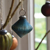 Matte Teal Ribbed Lantern Decoration - ANC8164T - Uneeka