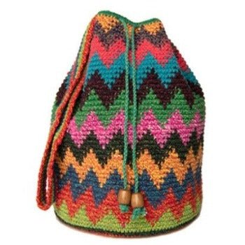 Medium Handmade Bucket Bags - M - BUCKET - ZIGZAG - Uneeka