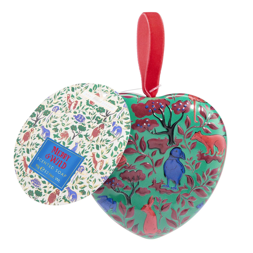 Merry & Wild Scented Soap in Heart Shaped Tin - FG7844 - Uneeka