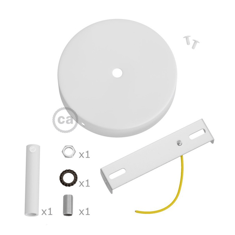 Metal Ceiling Rose With 7 cm Cable Clamp - KRM57FCTISTERM4 - Uneeka