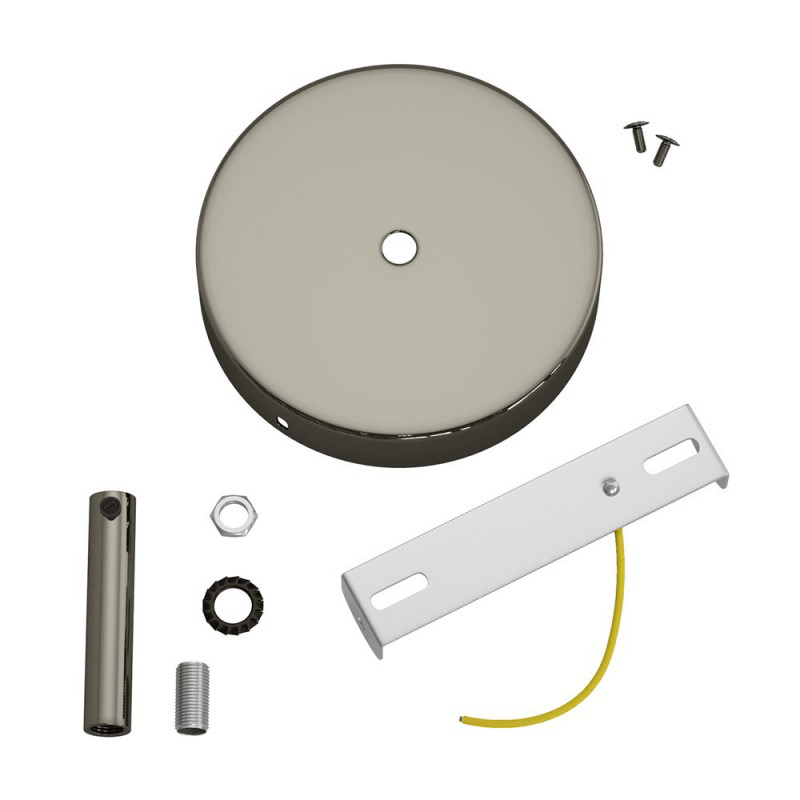 Metal Ceiling Rose With 7 cm Cable Clamp - KRM57FCTISTERM4 - Uneeka