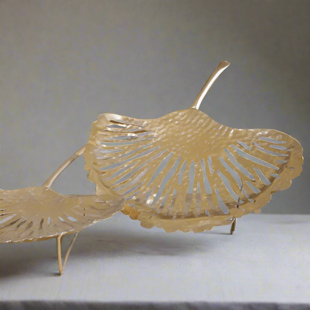 Metal Leaf Shape Fruit Holder - 6436S - Uneeka