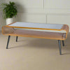 Metal & Rattan Retro Style Coffee Table - DTC42 - Uneeka