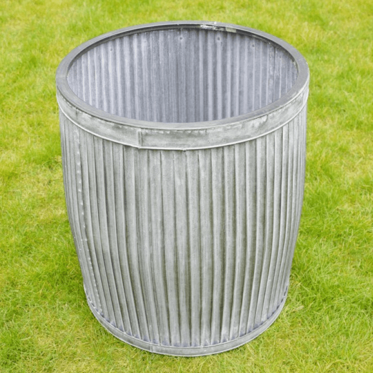 Metal Tub Planter - 3922 - Small - Uneeka