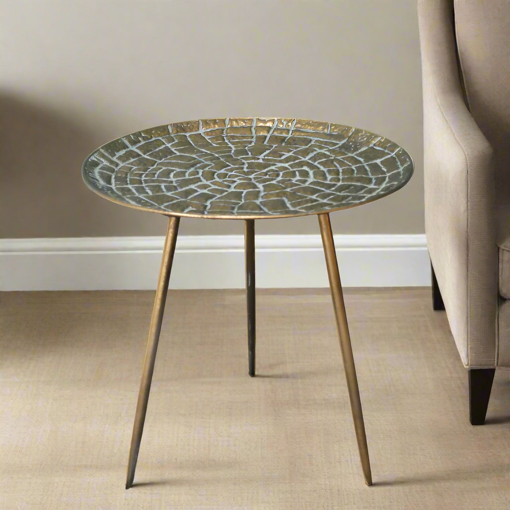 Metal Web Side Table - 7875 - Uneeka