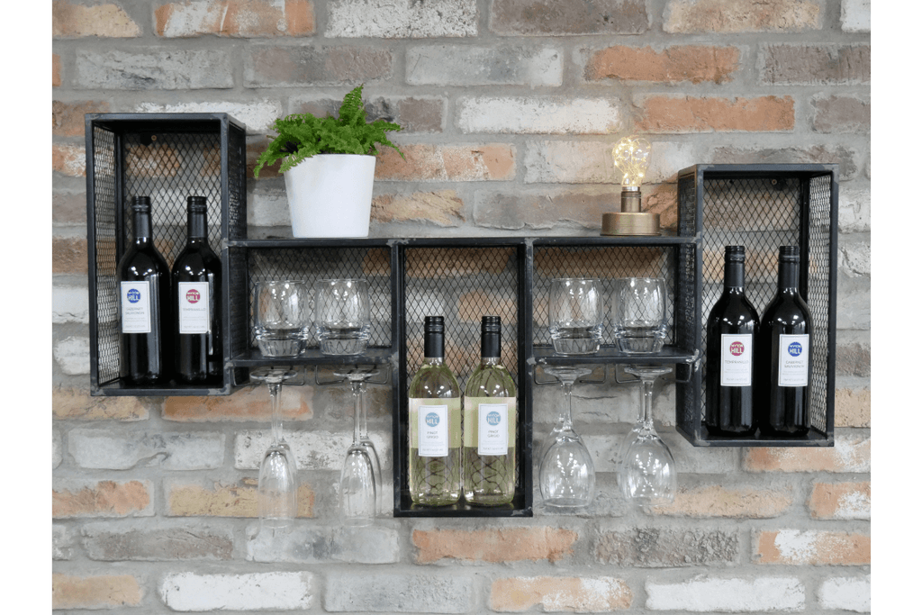 Metal Wine Wall Cabinet - 5988 - Uneeka