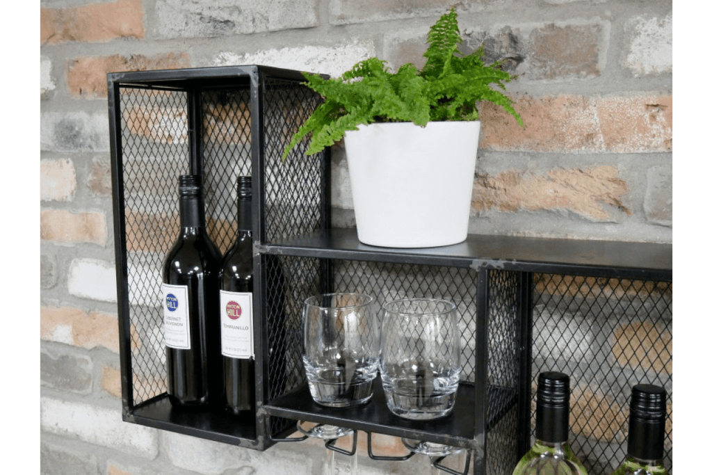 Metal Wine Wall Cabinet - 5988 - Uneeka