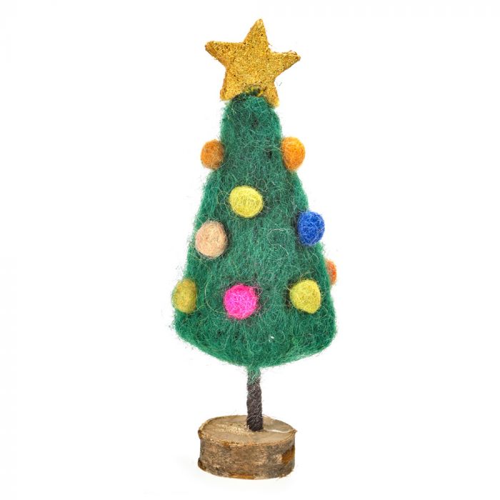 Mini Christmas Tree on Wooden Stand - CHCMXT - Uneeka