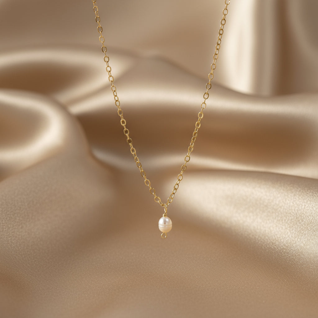 Mini Pearl Pendant Necklace - HB708 - Uneeka