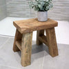 Mini Rustic Teak Root Stool - IS60s - Uneeka