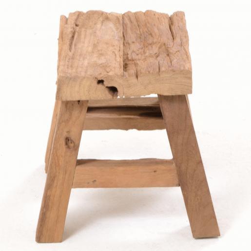 Mini Rustic Teak Root Stool - IS60s - Uneeka