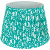 Mint Floral Pure Cotton Pleated Lampshade - SHB24879 - Uneeka