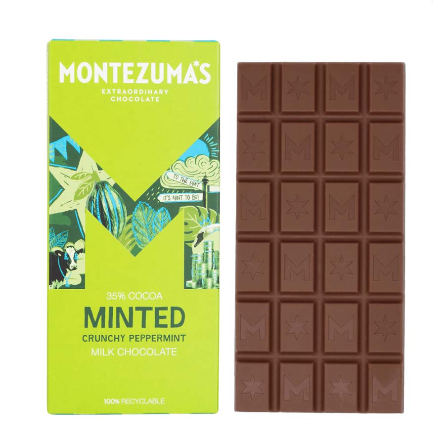 Minted 35% Cocoa Peppermint Milk Chocolate Bar - MZ1544 - Uneeka