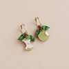Mismatched Apple Gold Hoops - GC233501H - Uneeka