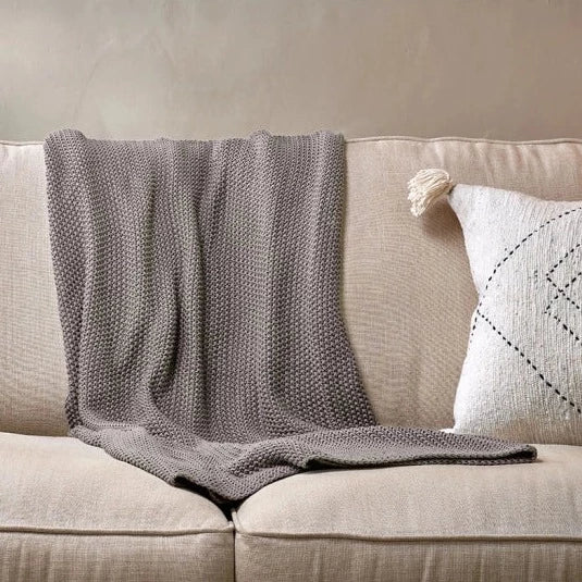 Moss Stitch Cotton Throw - MS2880 - Uneeka