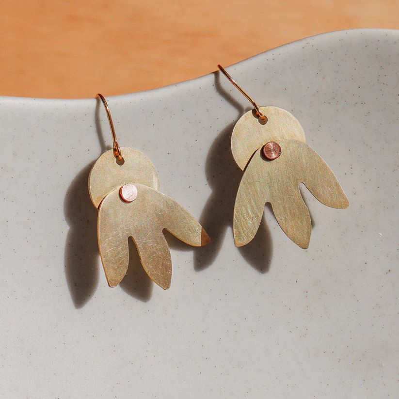 Mull Sustainable Brass Earrings - Mull - Uneeka