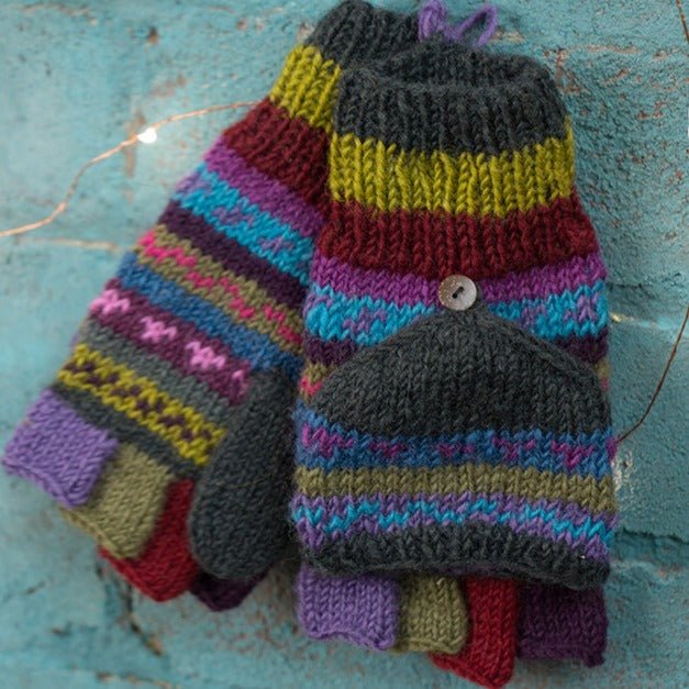 Multi Colour & Grey Hunter Gloves - HG396 - Uneeka