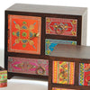 Multi Colour Mango Wood 4 Drawer Mini Chest - STC15 - Uneeka