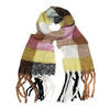 Multi Colour Yellow & Neutral Check Scarf - SK5652C05 - Uneeka