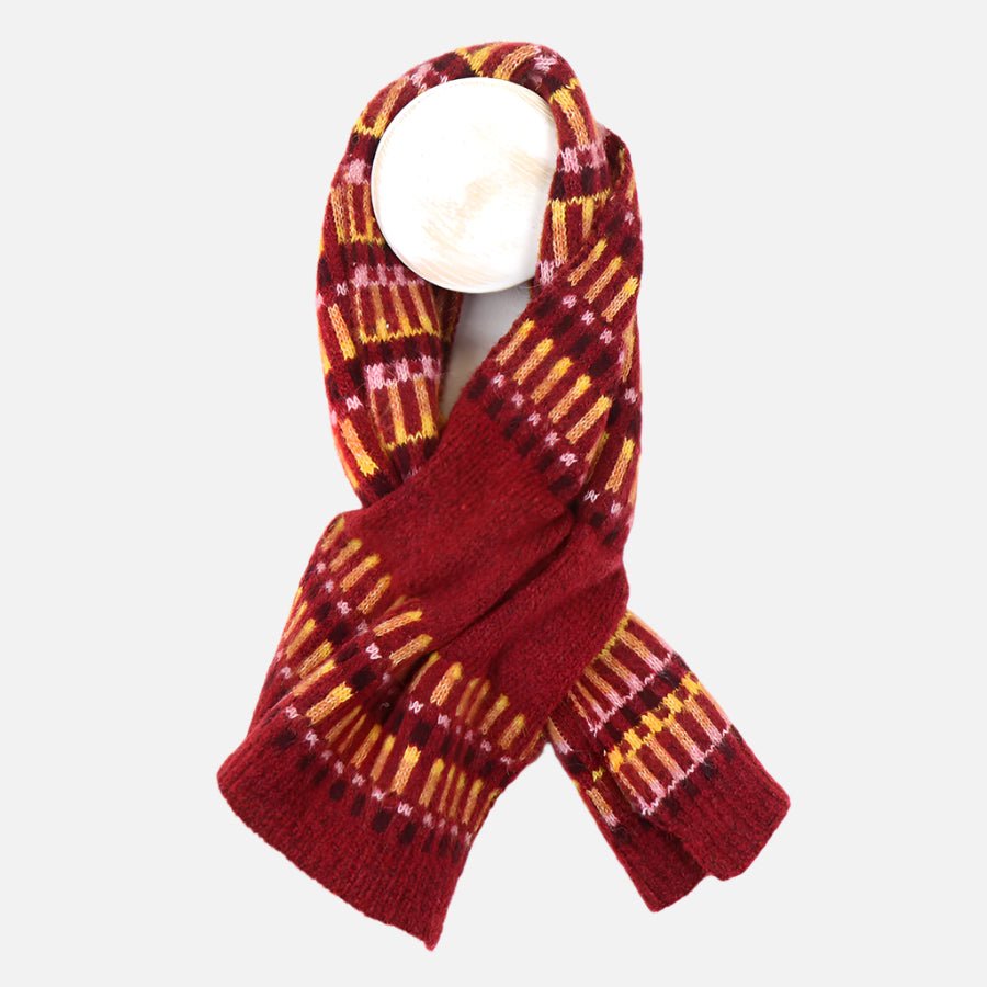 Multi Stripe Pull Through Scarf - 52706 - Uneeka