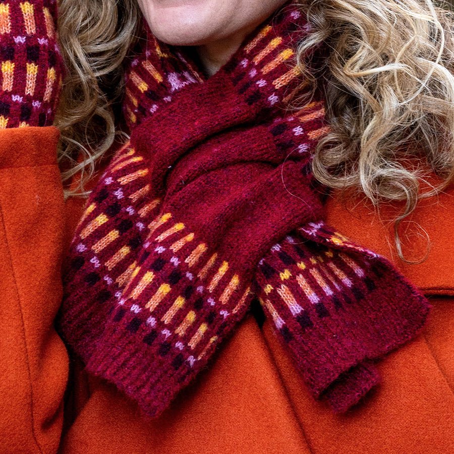 Multi Stripe Pull Through Scarf - 52707 - Uneeka