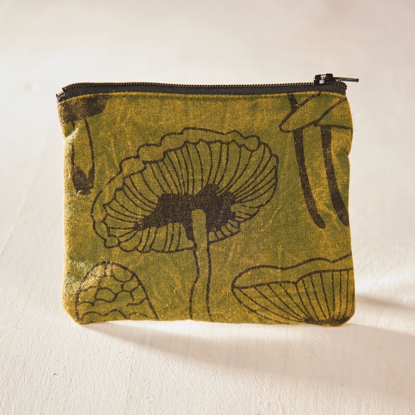 Mushroom Print Coin Purse - P1K - Uneeka
