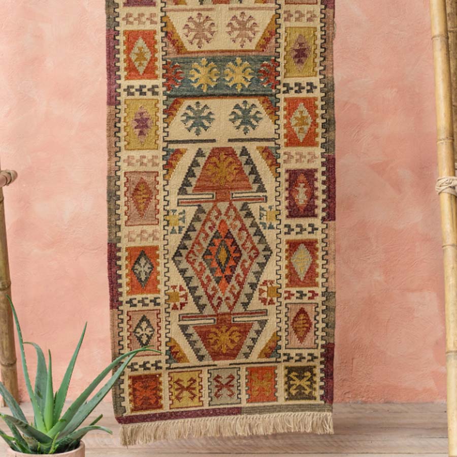 Narayan Handloom Kilim Rug - R53128 - Uneeka