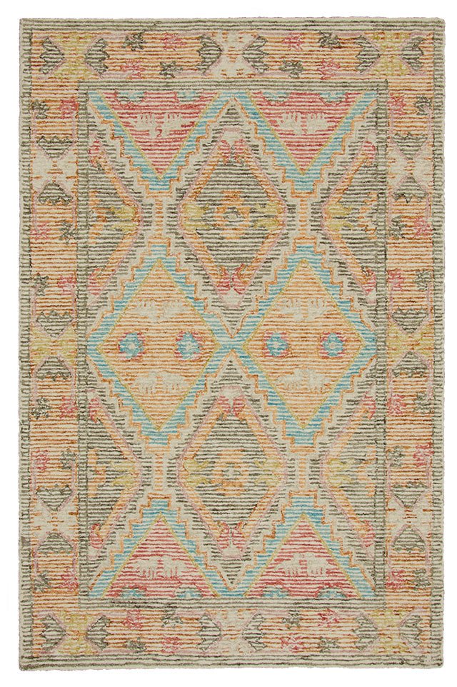 Nathari Hand Tufted Indian Wool Rug - R27846 - Uneeka