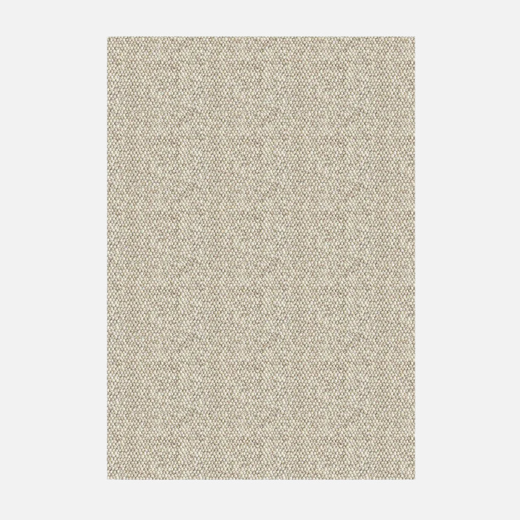 Natural Beige Wool Mix Pebbled Rug - MRRU00012C - Uneeka