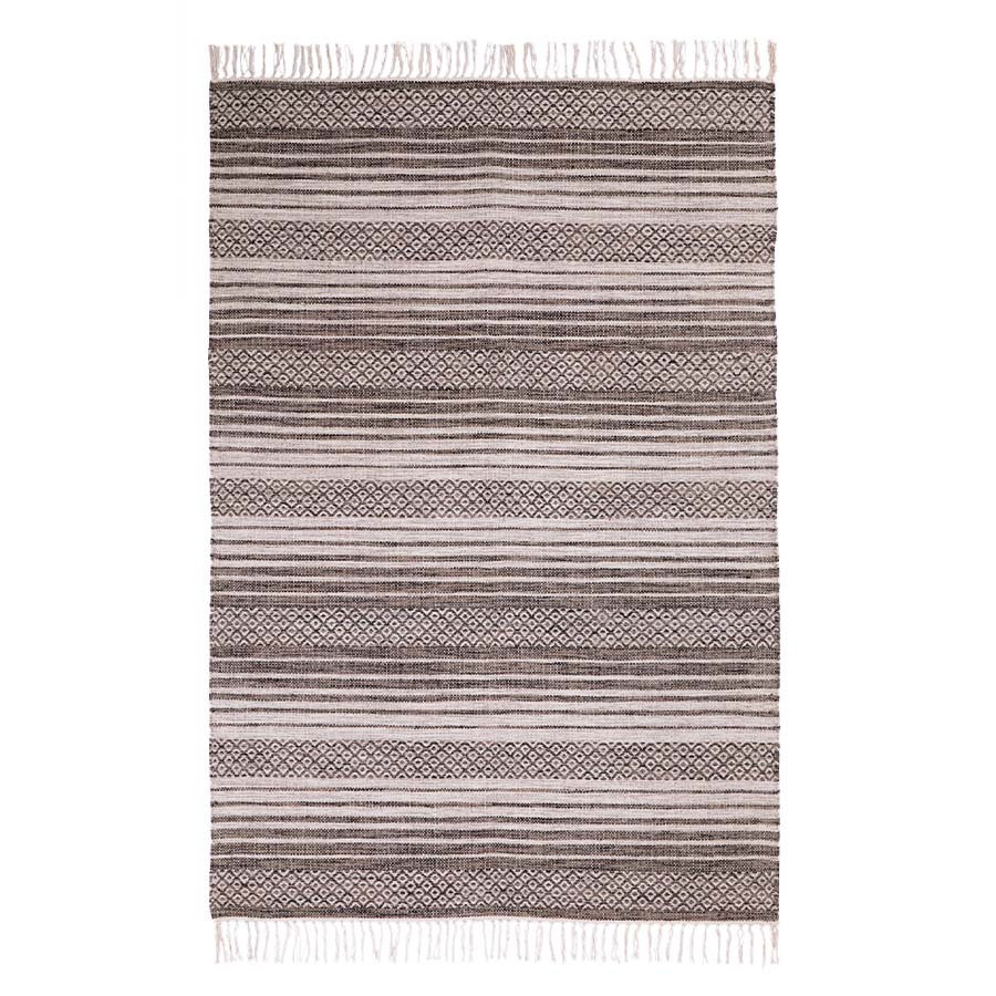 Natural & Charcoal Stripe Jutland Rug 120 x 180 - JRUGXL - Uneeka