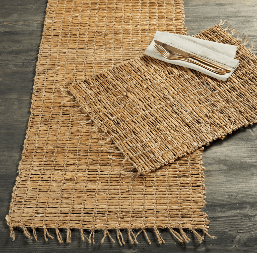 Natural Hyacinth & Jute Placemat - WHCPM - Uneeka