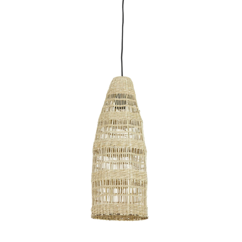 Natural Seagrass Conical Style Hanging Lamp - 2960730 - Uneeka