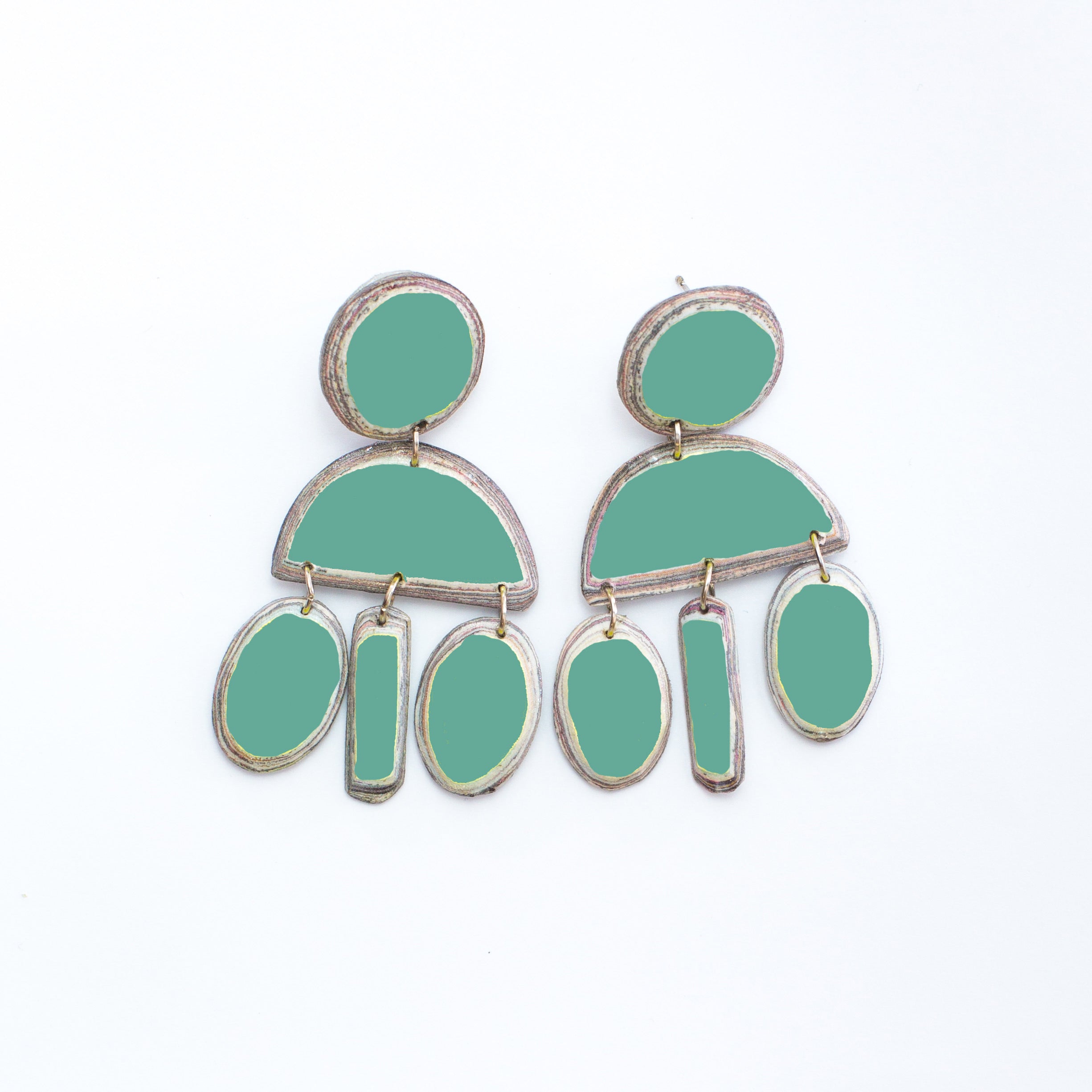 Nesta Layered Earrings - NLE sage - Uneeka
