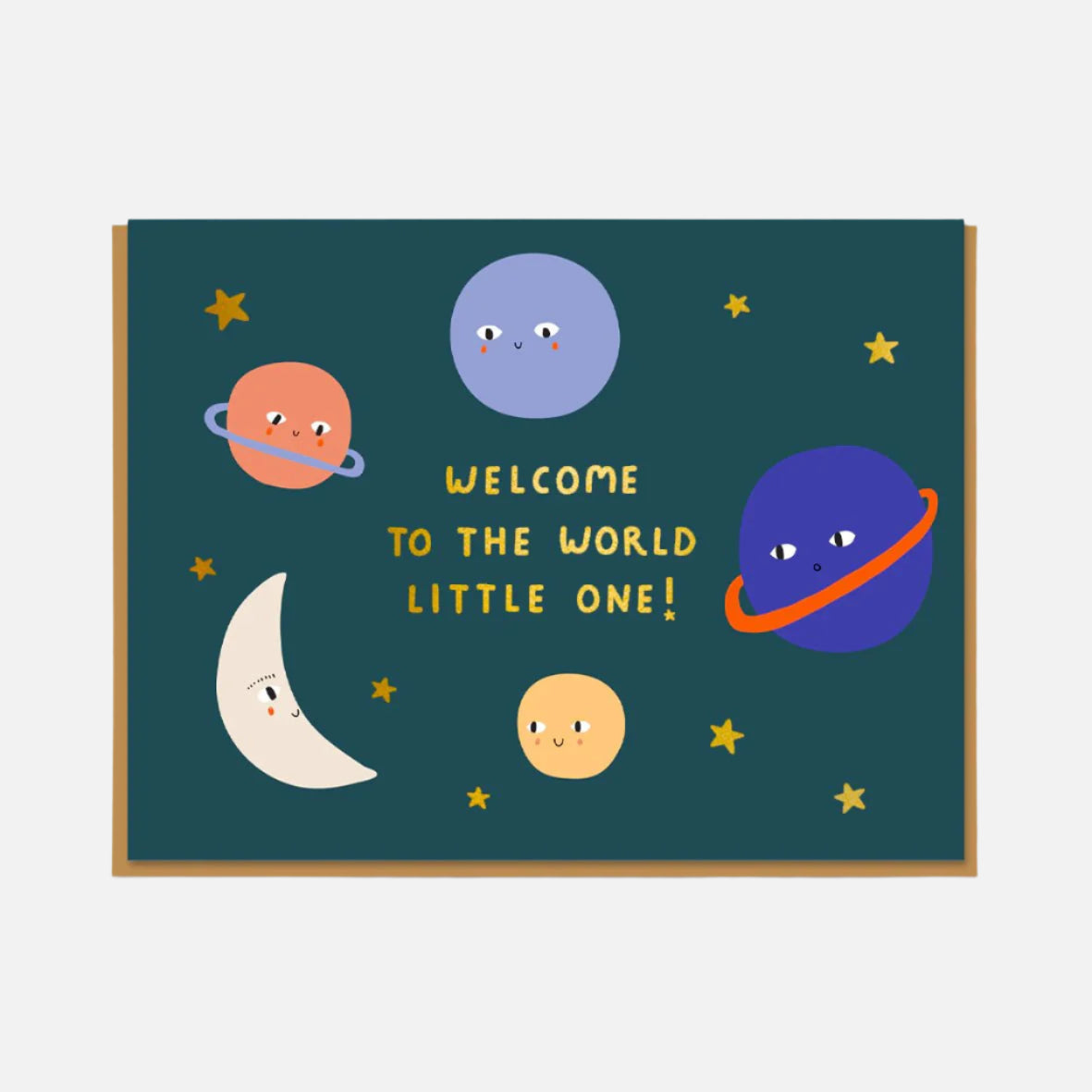 New Baby Planets Greetings Card - 0758 - Uneeka
