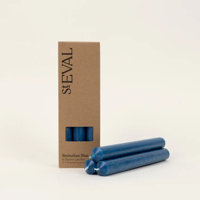 St Eval Gift Pack Dinner Candles Bedruthan Blue - F00123 - Uneeka