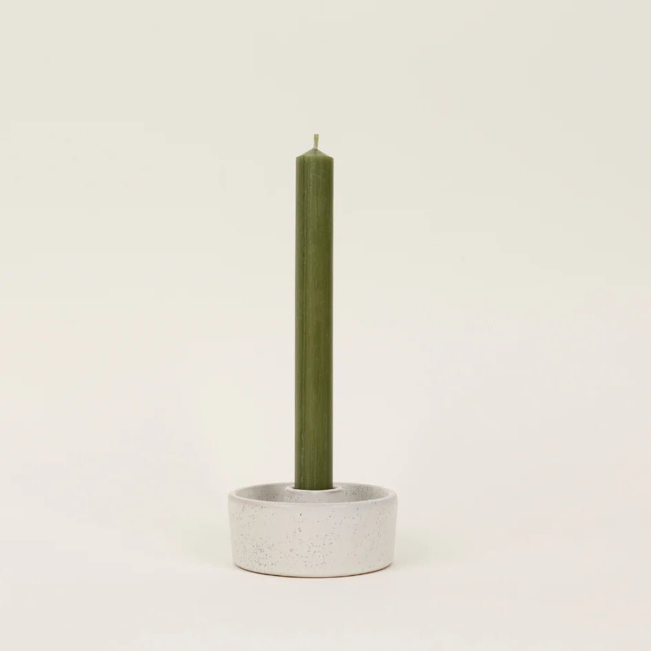 St Eval Gift Pack Dinner Candles Olive Green - F00521 - Uneeka