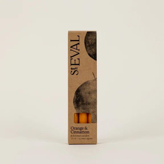 St Eval Mini Candles Pack Orange & Cinnamon - F01440 - Uneeka