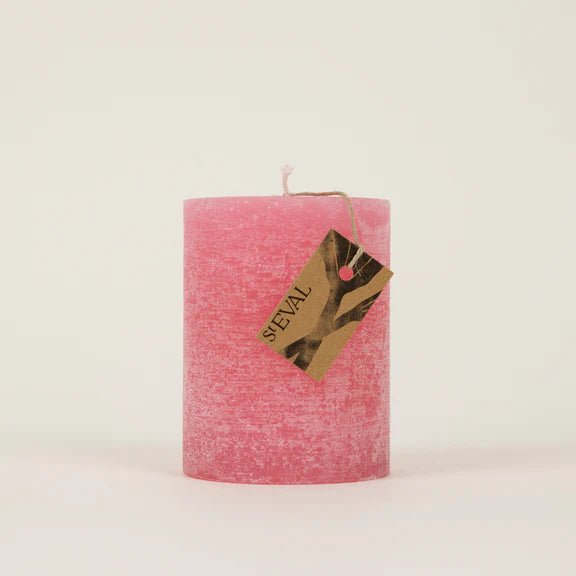 St Eval Pillar Candle Wild Rhubarb - F01540 - Uneeka