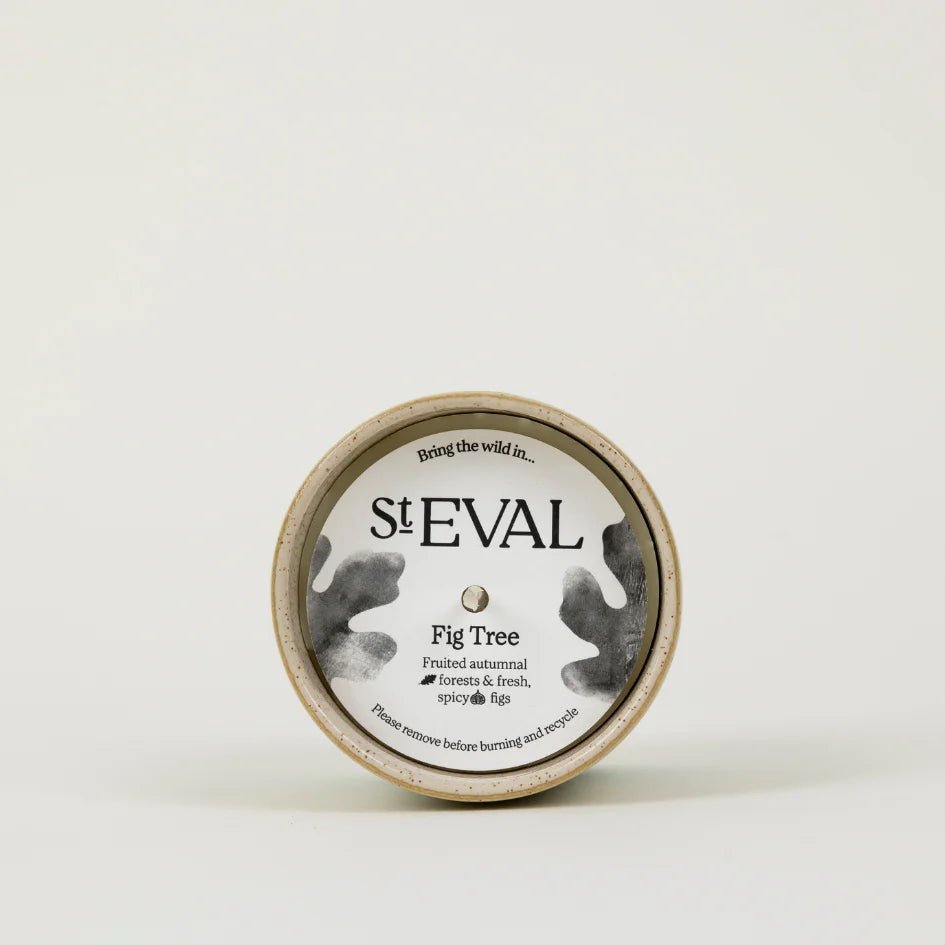 St Eval Sea & Shore Ceramic Pot Candle Fig Tree - F01514 - Uneeka